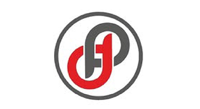 This logo features an abstract design combining the letters "D" and "P" in red and black, enclosed within a circle. The design has a modern and dynamic look, possibly representing a brand, company, or organization with initials "DP."